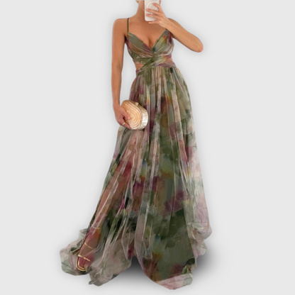 Iris - Chique Zomerjurk Dames met V-hals en Dunne Bandjes