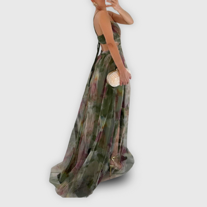 Iris - Chique Zomerjurk Dames met V-hals en Dunne Bandjes